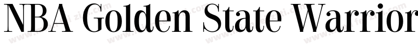 NBA Golden State Warriors Regular字体转换